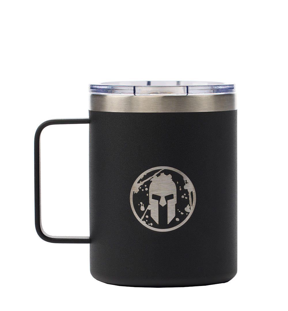 SPARTAN x GROSCHE Helmet Logo Travel Mug 14oz