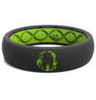 Groove Life Groove Life SPARTAN Bague en silicone - Vert/Noir pour femme 5