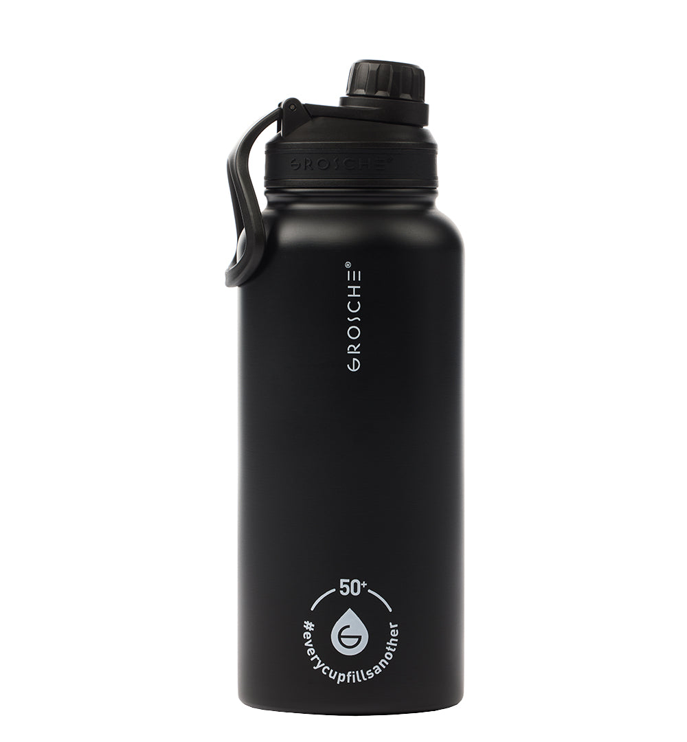 SPARTAN x GROSCHE Helmet Logo Water Bottle 32oz