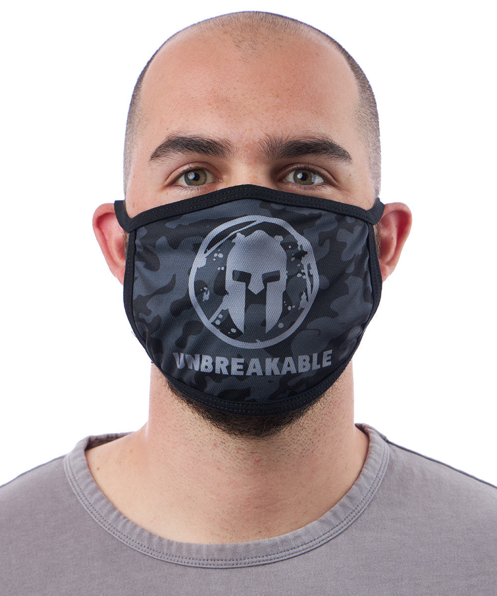 Spartan Shop SPARTAN Face Mask Black Camo