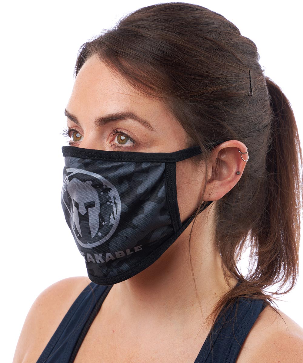 Spartan Shop SPARTAN Face Mask Black Camo