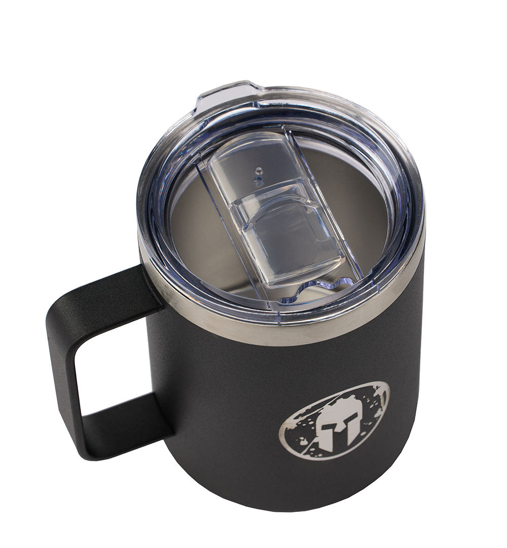 SPARTAN x GROSCHE Helmet Logo Travel Mug 14oz