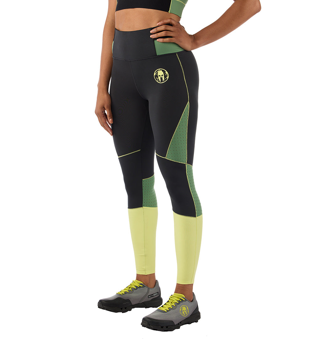 SPARTAN by CRAFT Charge Blocked Tight: Women's: Giallo: Black