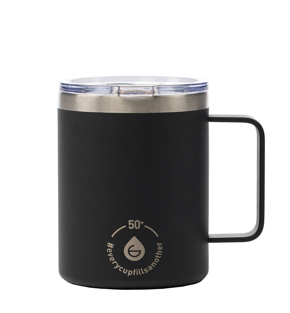 SPARTAN x GROSCHE Helmet Logo Travel Mug 14oz