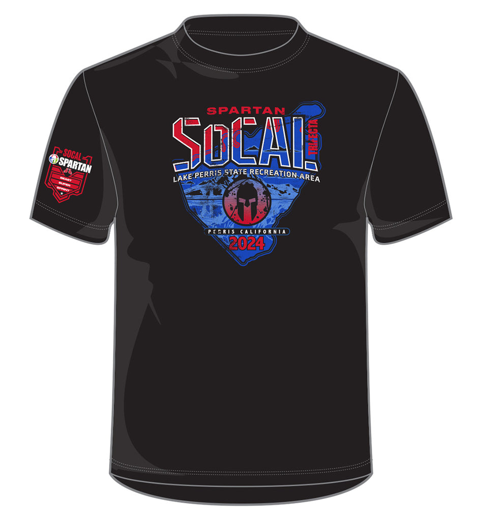 SPARTAN 2024 SoCal Venue Tee   2024 1 27 Spartan SoCal 1 Venue Tee Black 1 1024x1024 